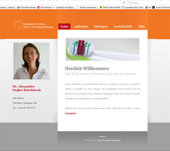 Website Zahnarzt Werbeagentur Website Homepage erstellen lassen Webdesign Agentur