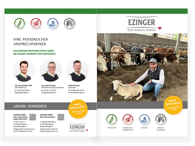 Ezinger, Landwirtschaft, Produktkatalog, Oberösterreich, Futtermittel, Stallhygiene